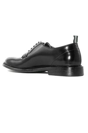 Black brushed leather derby shoes GREEN GEORGE | 3029NERO